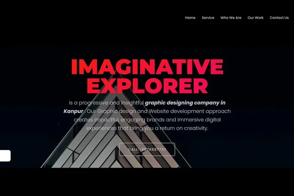 Screenshot of the Imaginative Explorer website (imaginativeexplorer.com) built by SEOScaller
